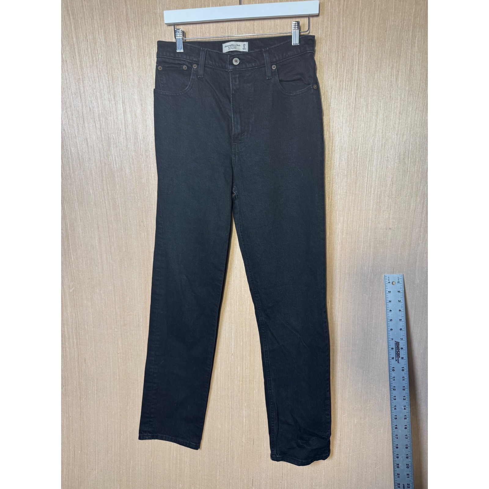 Abercrombie & Fitch Black Straight Leg Jeans